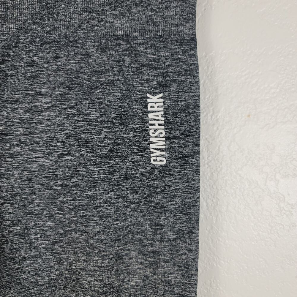 Gymshark Heather Gray Athletic Hiking Jogging Pickleball Leggings Medium - Picture 2 of 3
